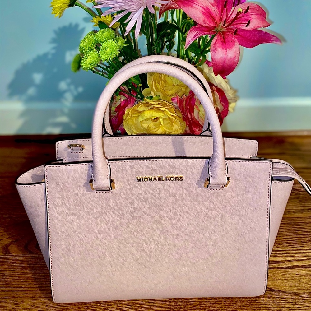 Michael Kors Satchel Purse ‘Selma’ in Blossom
